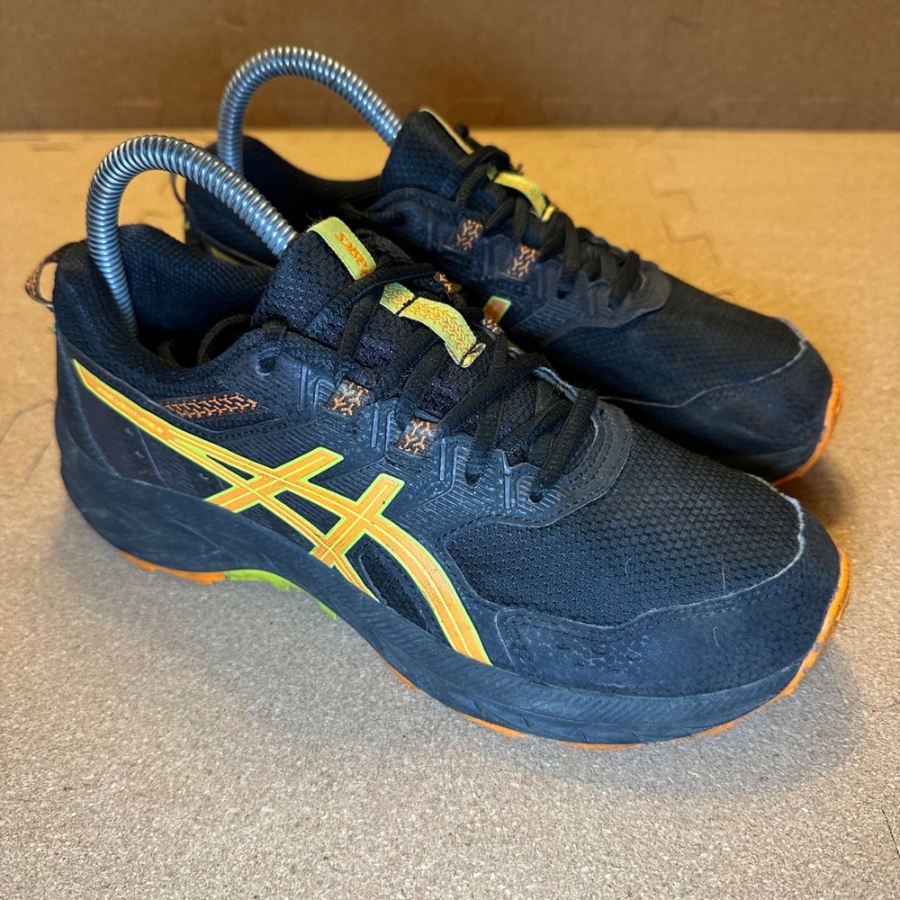 Asics GEL-Venture 9 Trail Running Shoes Mens 5 Black Orange 1014A276 Athletic